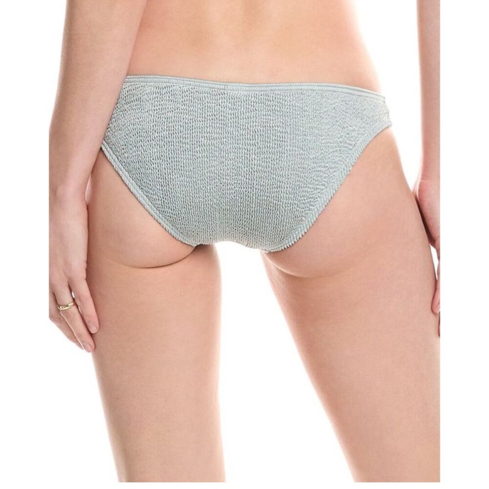NWT Bond-Eye Swim Womens Sign‎ Brief Bikini Bottom, Chrome Shimmer $90 - Picture 2 of 8
